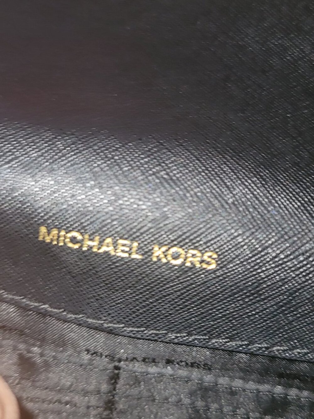 Michael Kors Black Crossbody Bag saffiano leather – Gold Chain Strap - Picture 4 of 7